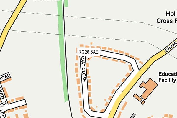 RG26 5AE map - OS OpenMap – Local (Ordnance Survey)