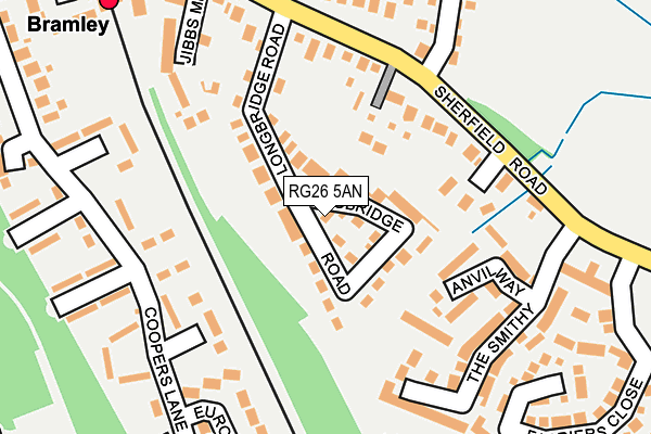 RG26 5AN map - OS OpenMap – Local (Ordnance Survey)