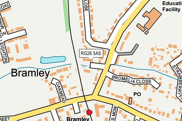 RG26 5AS map - OS OpenMap – Local (Ordnance Survey)