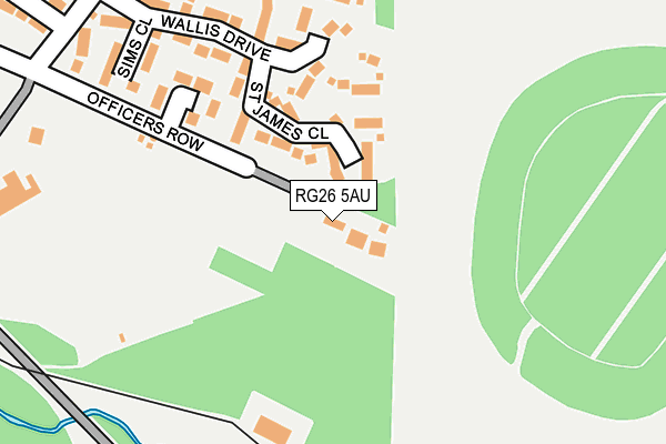 RG26 5AU map - OS OpenMap – Local (Ordnance Survey)