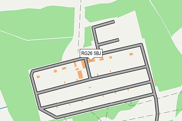 RG26 5BJ map - OS OpenMap – Local (Ordnance Survey)