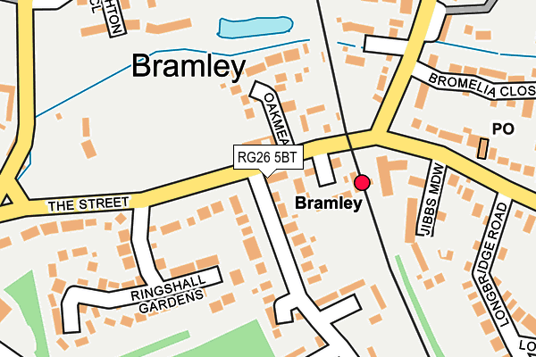 RG26 5BT map - OS OpenMap – Local (Ordnance Survey)