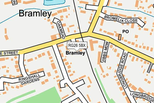 RG26 5BX map - OS OpenMap – Local (Ordnance Survey)