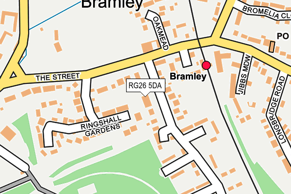 RG26 5DA map - OS OpenMap – Local (Ordnance Survey)