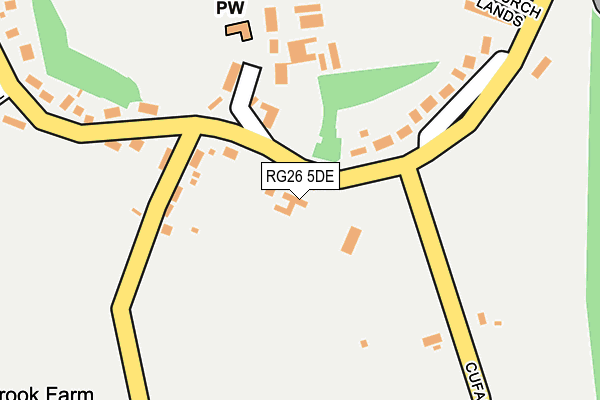 RG26 5DE map - OS OpenMap – Local (Ordnance Survey)