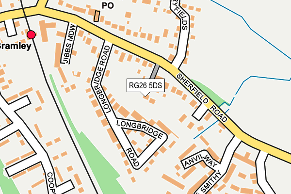 RG26 5DS map - OS OpenMap – Local (Ordnance Survey)