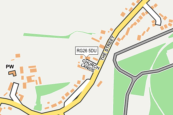 RG26 5DU map - OS OpenMap – Local (Ordnance Survey)