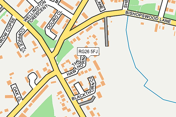 RG26 5FJ map - OS OpenMap – Local (Ordnance Survey)