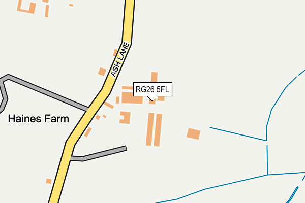 RG26 5FL map - OS OpenMap – Local (Ordnance Survey)