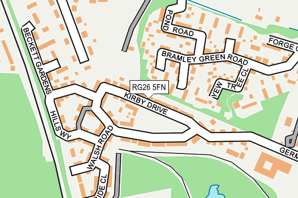 Map of KATE OVENS LTD at local scale