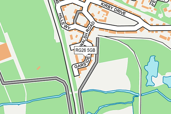 RG26 5GB map - OS OpenMap – Local (Ordnance Survey)