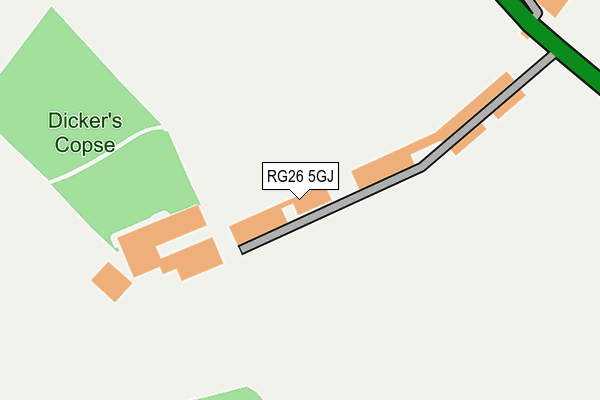 RG26 5GJ map - OS OpenMap – Local (Ordnance Survey)