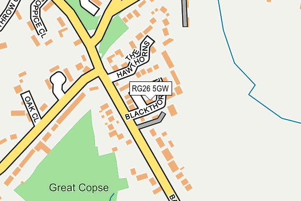 RG26 5GW map - OS OpenMap – Local (Ordnance Survey)