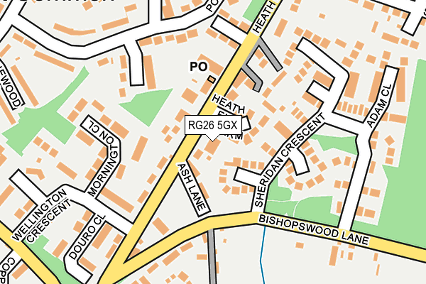 RG26 5GX map - OS OpenMap – Local (Ordnance Survey)