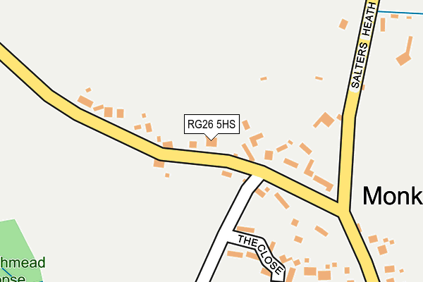 RG26 5HS map - OS OpenMap – Local (Ordnance Survey)