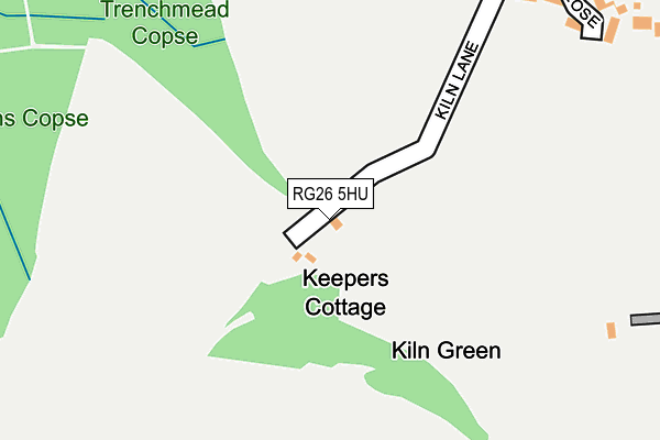 RG26 5HU map - OS OpenMap – Local (Ordnance Survey)