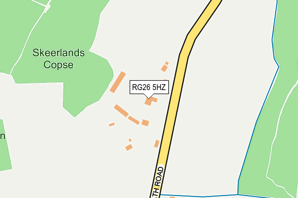 RG26 5HZ map - OS OpenMap – Local (Ordnance Survey)