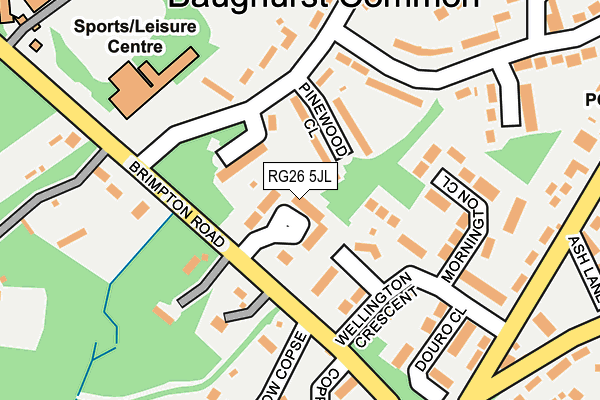 RG26 5JL map - OS OpenMap – Local (Ordnance Survey)