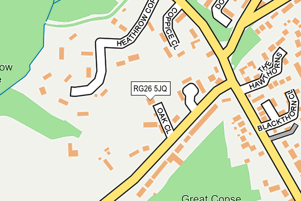 RG26 5JQ map - OS OpenMap – Local (Ordnance Survey)