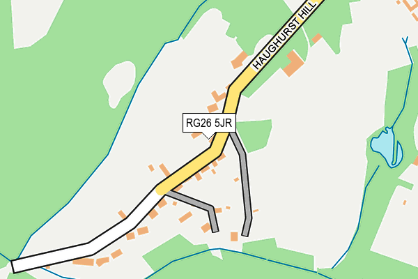 RG26 5JR map - OS OpenMap – Local (Ordnance Survey)