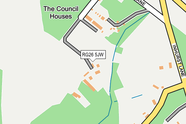 RG26 5JW map - OS OpenMap – Local (Ordnance Survey)