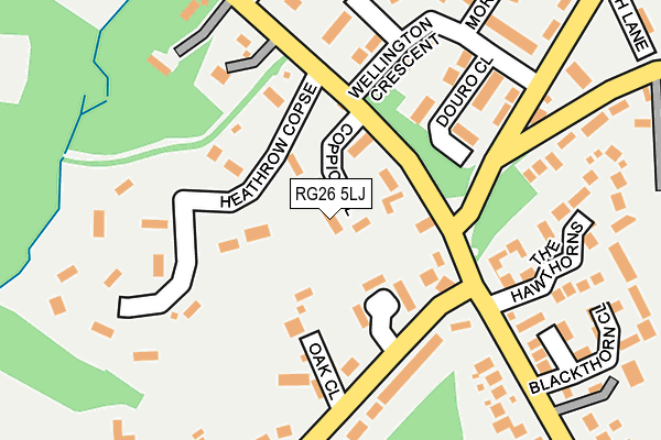 RG26 5LJ map - OS OpenMap – Local (Ordnance Survey)