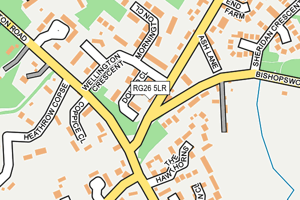 RG26 5LR map - OS OpenMap – Local (Ordnance Survey)