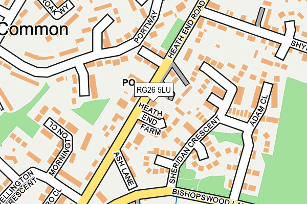 RG26 5LU map - OS OpenMap – Local (Ordnance Survey)
