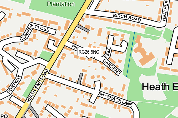 RG26 5NG map - OS OpenMap – Local (Ordnance Survey)