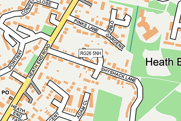 RG26 5NH map - OS OpenMap – Local (Ordnance Survey)
