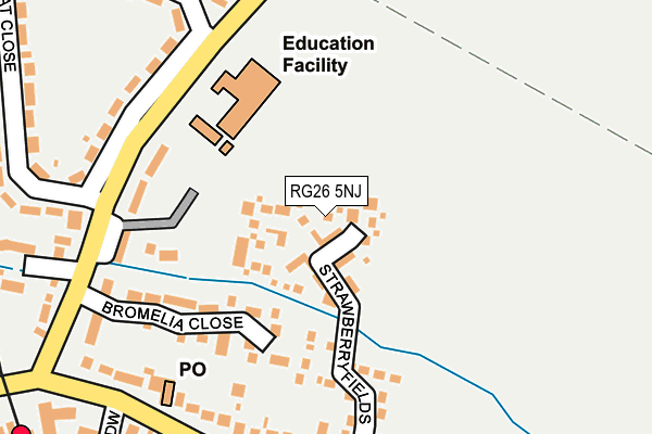RG26 5NJ map - OS OpenMap – Local (Ordnance Survey)