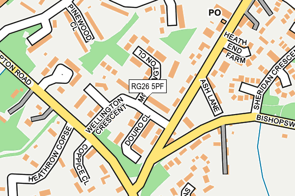 RG26 5PF map - OS OpenMap – Local (Ordnance Survey)