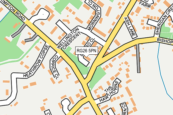 RG26 5PN map - OS OpenMap – Local (Ordnance Survey)