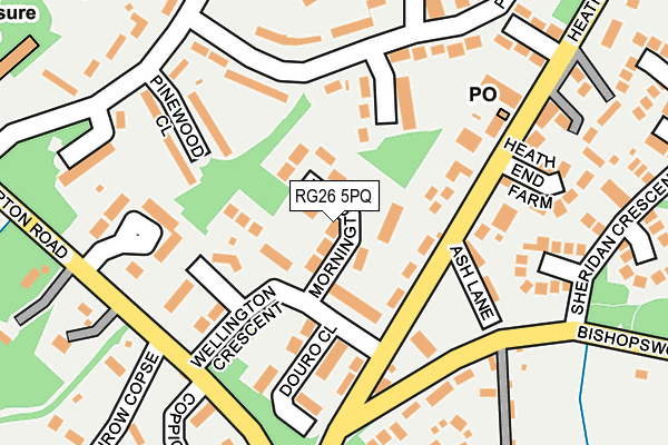 RG26 5PQ map - OS OpenMap – Local (Ordnance Survey)