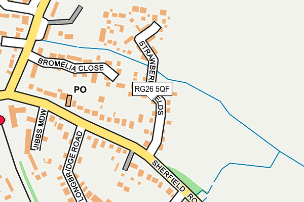 RG26 5QF map - OS OpenMap – Local (Ordnance Survey)