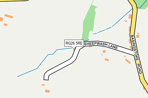 RG26 5RE map - OS OpenMap – Local (Ordnance Survey)