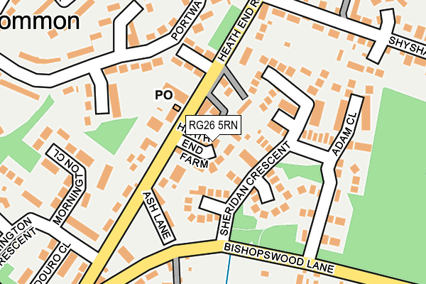 RG26 5RN map - OS OpenMap – Local (Ordnance Survey)