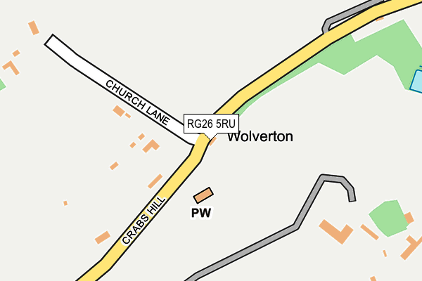 RG26 5RU map - OS OpenMap – Local (Ordnance Survey)
