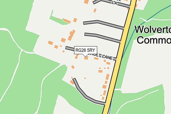 RG26 5RY map - OS OpenMap – Local (Ordnance Survey)