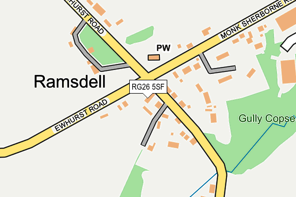 RG26 5SF map - OS OpenMap – Local (Ordnance Survey)