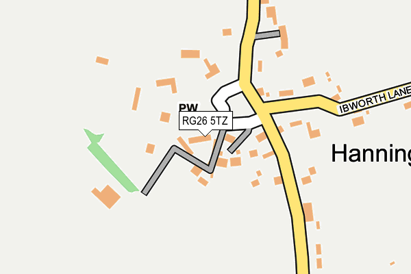 RG26 5TZ map - OS OpenMap – Local (Ordnance Survey)