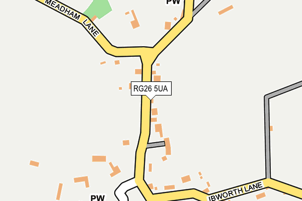 RG26 5UA map - OS OpenMap – Local (Ordnance Survey)