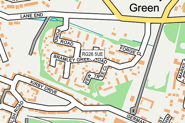 RG26 5UE map - OS OpenMap – Local (Ordnance Survey)