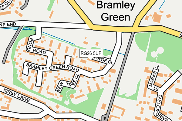 RG26 5UF map - OS OpenMap – Local (Ordnance Survey)