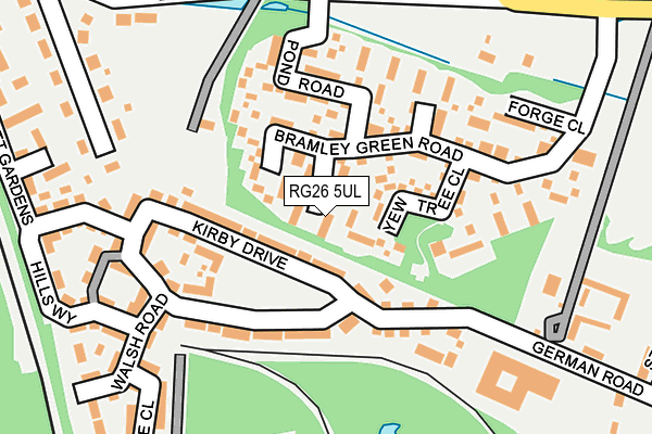 RG26 5UL map - OS OpenMap – Local (Ordnance Survey)