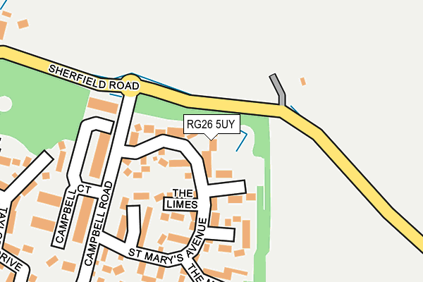 RG26 5UY map - OS OpenMap – Local (Ordnance Survey)