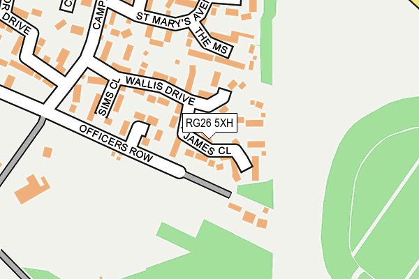 RG26 5XH map - OS OpenMap – Local (Ordnance Survey)