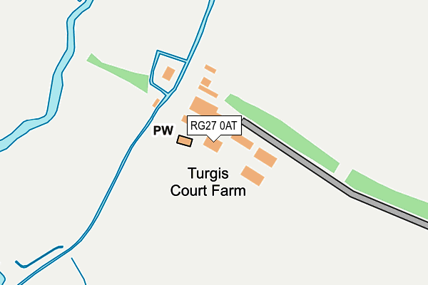 RG27 0AT map - OS OpenMap – Local (Ordnance Survey)