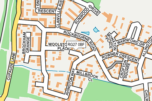 RG27 0BF map - OS OpenMap – Local (Ordnance Survey)