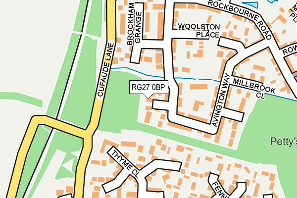 RG27 0BP map - OS OpenMap – Local (Ordnance Survey)